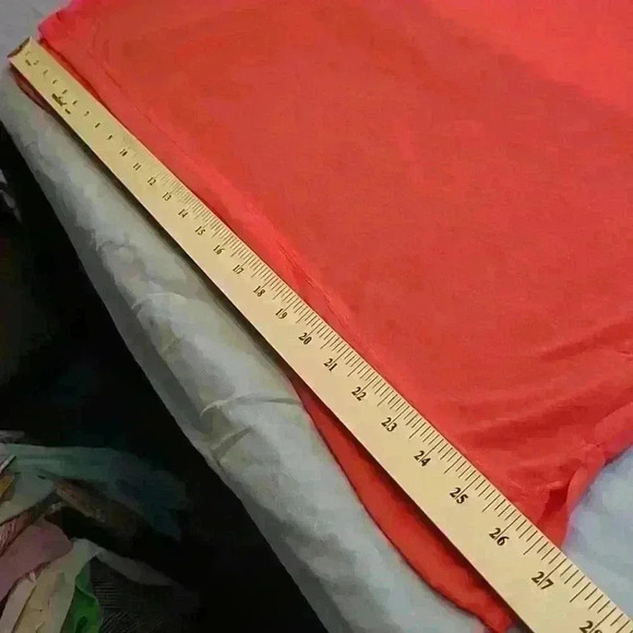 Red button front polo neck tunic - Picture 6 of 6